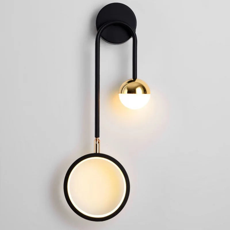 Modern LED Wall Lamp Nordic Sconce Round Lighting.