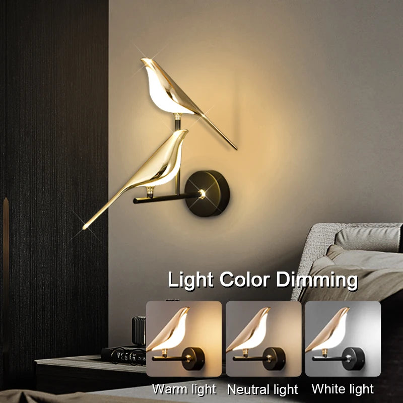 Nordic Magpie LED Wall Lamp Indoor Lighting For Home.