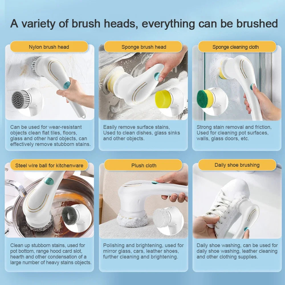 Electric Cleaning Brush Charging Multifunctional.