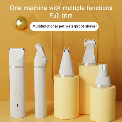 4 IN 1 Electric Pet Trimmer, Rechargeable Pet.