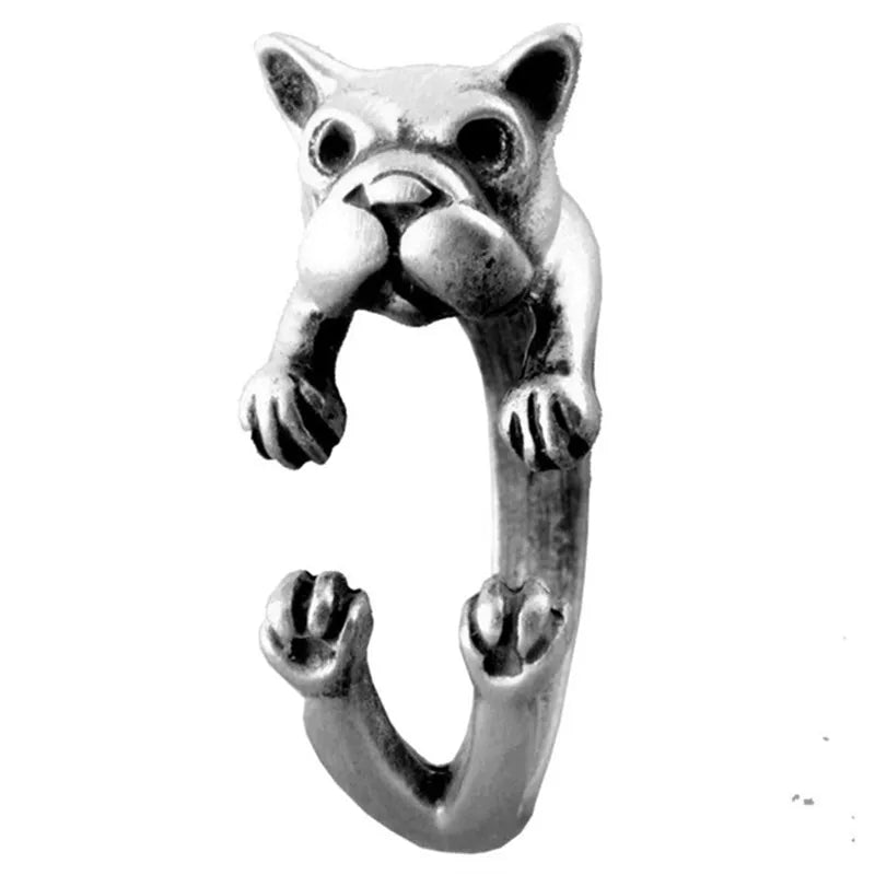 Cute Dog Animal Design Adjustable Ring