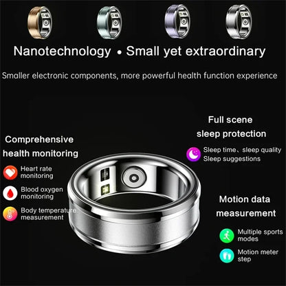 Smart Ring Health Monitor For Men Women.