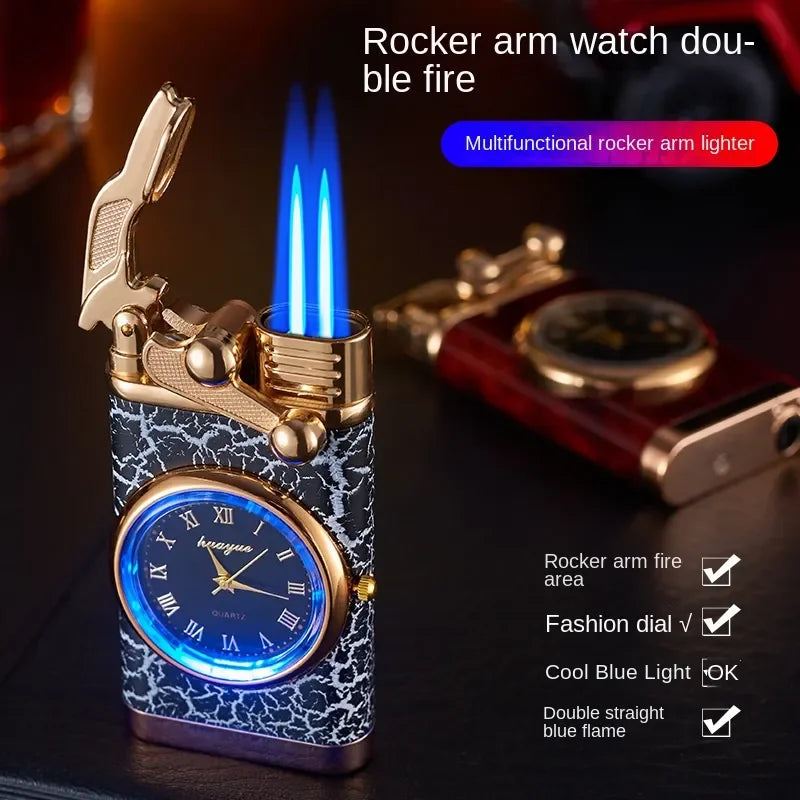 Windproof Gas Lighter Wrist Watch for Men.