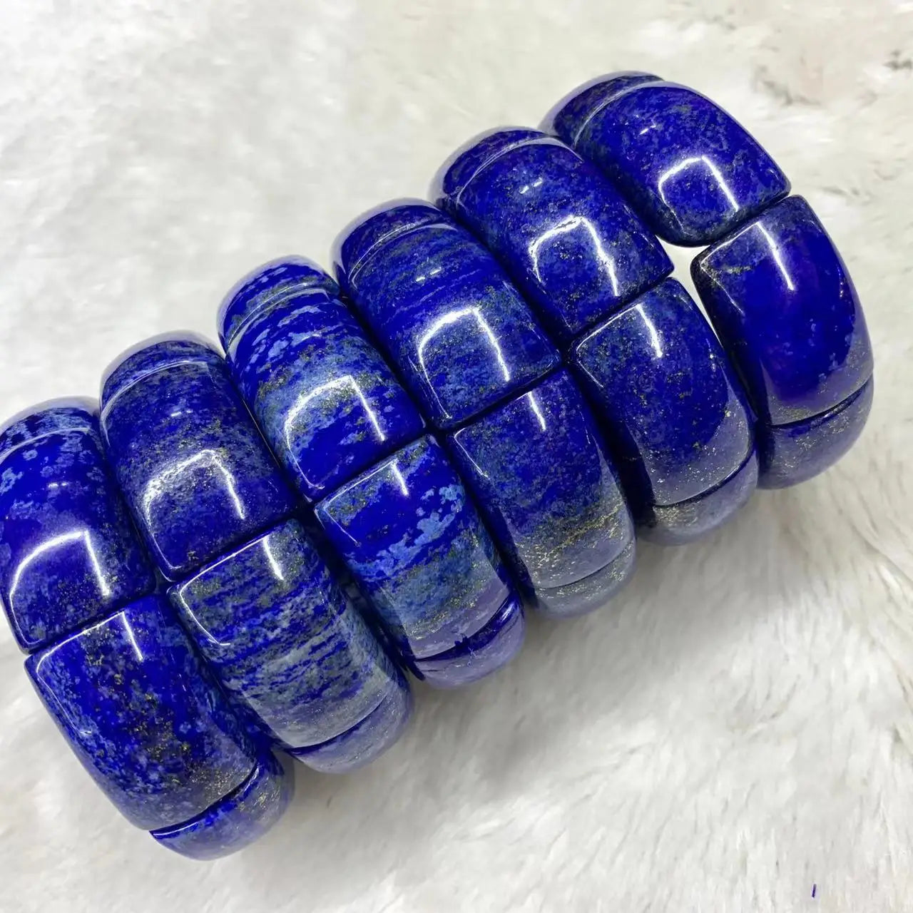 Lapis Lazuli Stone Beads Bracelet Natural Gemstone Jewelry Bangle For Men For Women For Gift Wholesale !