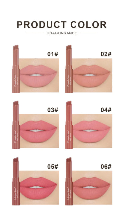 12 Color Matte Lipstick Pink Solid.