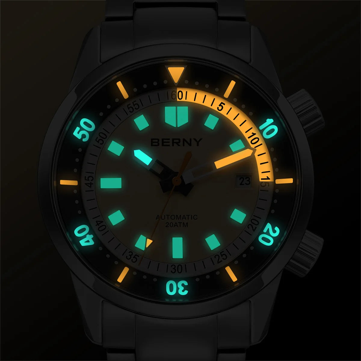 BERNY Automatic Diving Watch for Men.