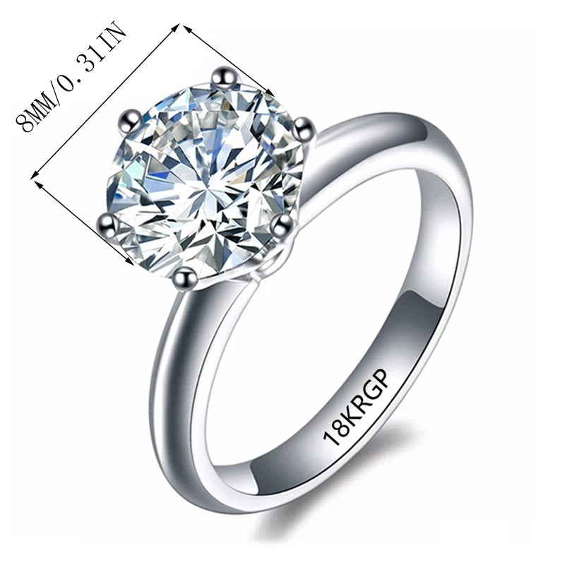 Luxury White Gold color Solitaire Wedding.