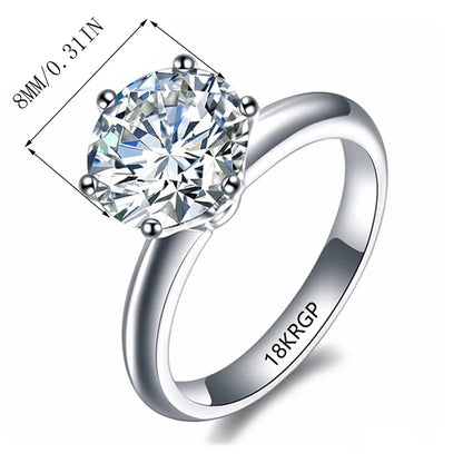 Luxury White Gold color Solitaire Wedding.