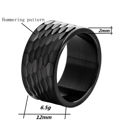 Stylish stainless steel ring for parties.