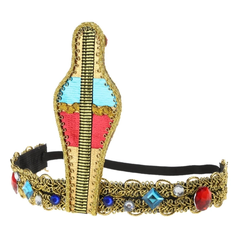 Cosplay Egyptian Headband Golden Color Snake