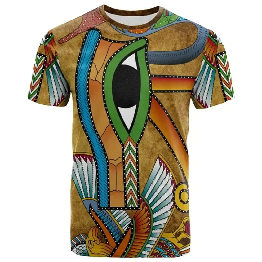 Fashionable Egyptian Wind Pictures For Men's T-Shirts.