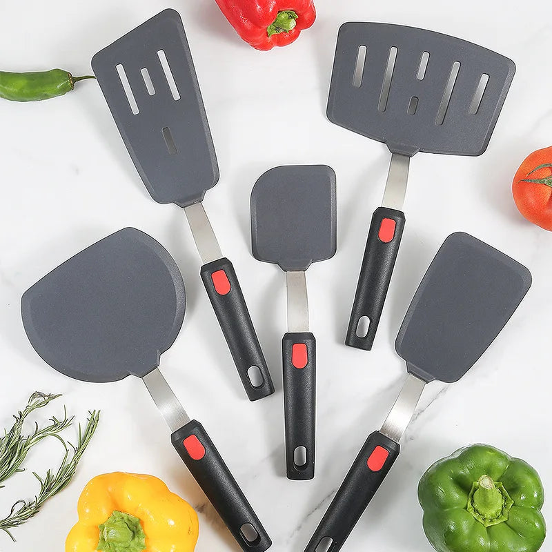 Silicone Spatula for Non-Stick Pots - High-Temperature Resistant Stir Fry Spatula.