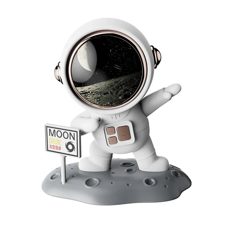 Astronaut Wireless Bluetooth Speaker HiFi Surround Sound Subwoofer Computer Desktop Ornament Speakers Creative Birthday Gift