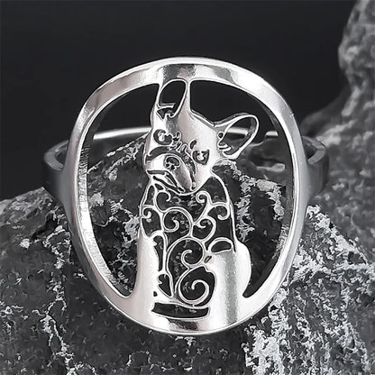 French Bulldog Pet Ring for Women Men