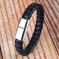 2024 NEW Hiphop Men Leather Bracelet Jewelry.