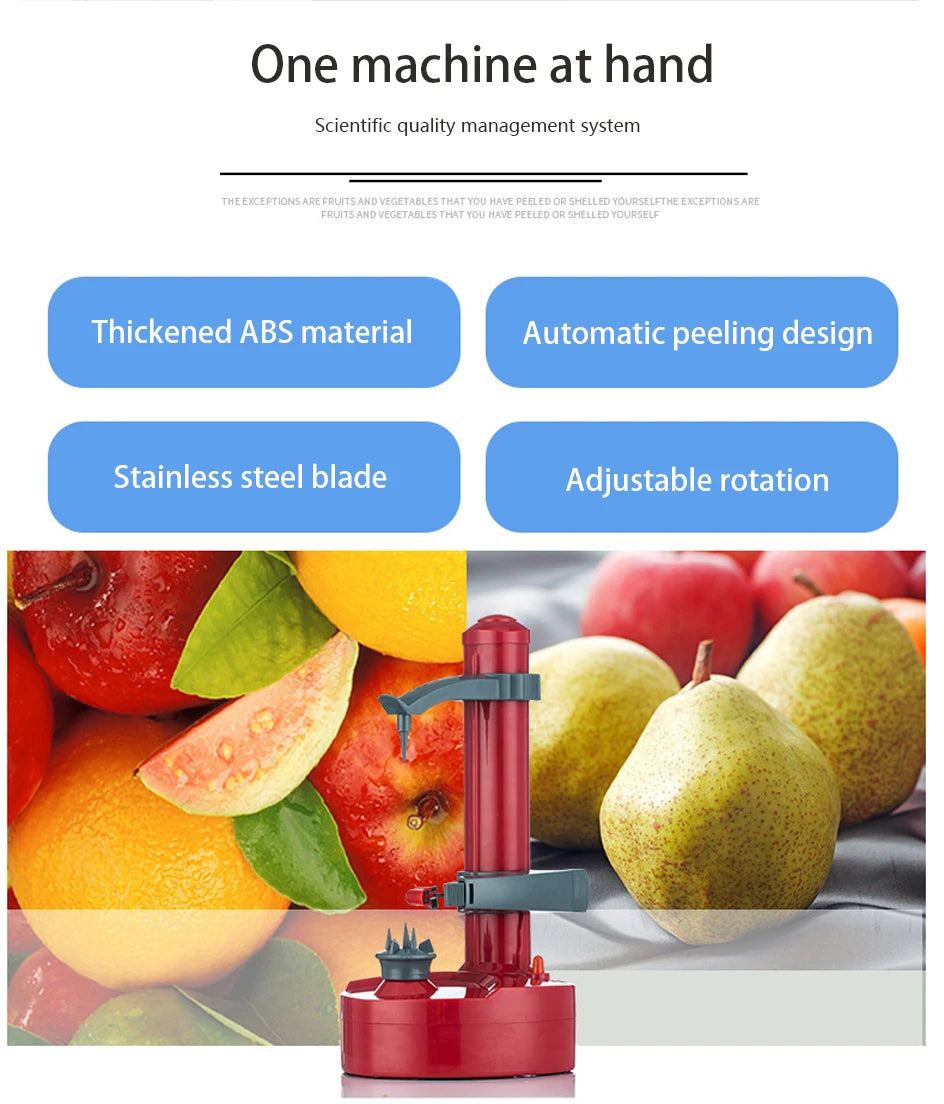 Automatic Fruit Vegetable Potato Peeler Electric Vegetable Fruit Tool Multi-functional Peeling Cutter Kitchen Gadget Accessories