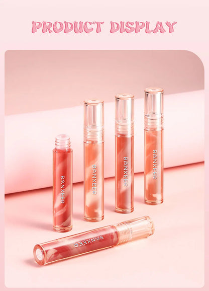 BANXEER Lip Gloss Lip Glaze Moisturizing Lightweight Non-sticky.