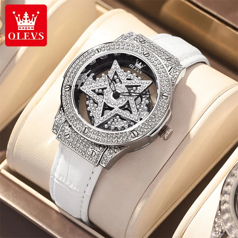 OLEVS Rotating Dial Women's Fashion Watch.