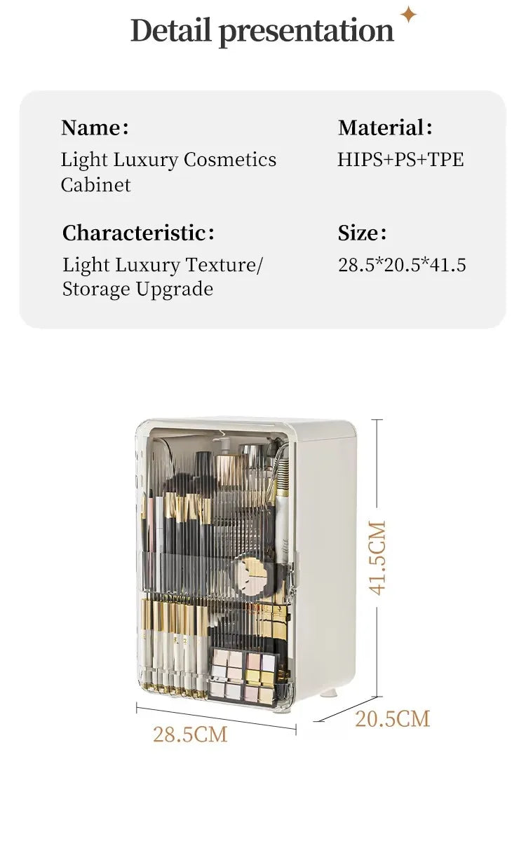 Plastic Upgrade Luxury Cabinet Desktop Makeup.