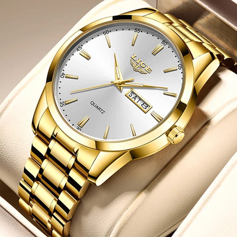 LIGE Woman's WatchesTop Brand Luxury Stainless Steel.