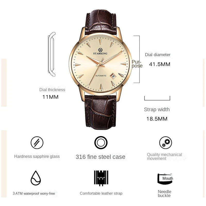 STARKING Luxury Automatic Mechanical Watch for Men.