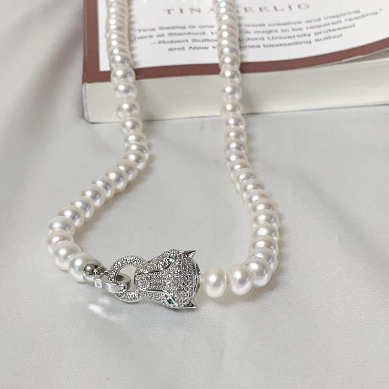 Natural Freshwater Pearl Necklace For Women Pretty Fashion Jewelry Gifts Vintage Korean Cute Gold Plated Choker Necklaces 2022