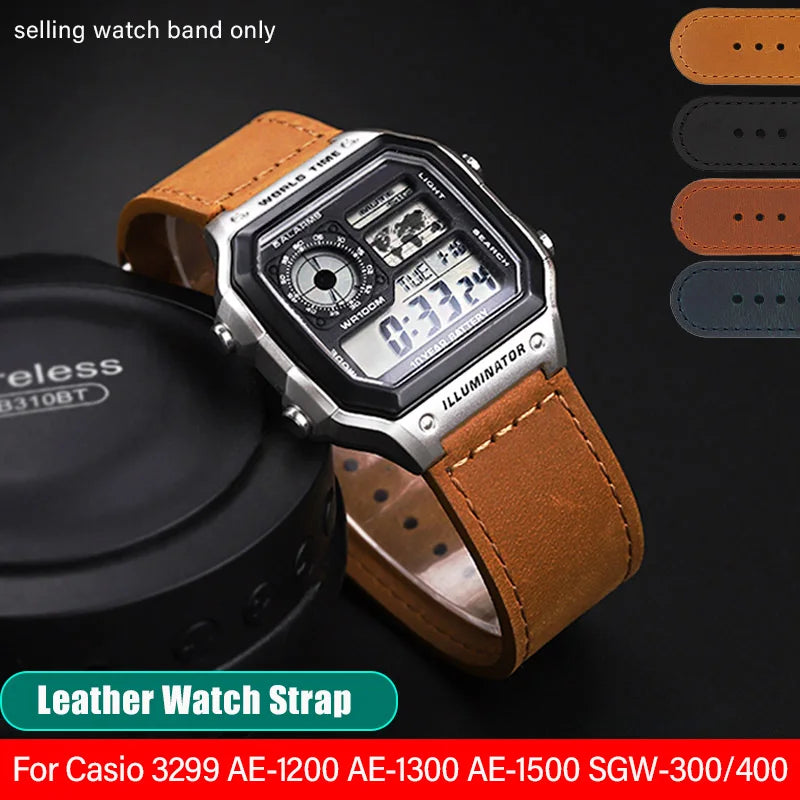 Watchband High Quality Vintage Leather Watch.