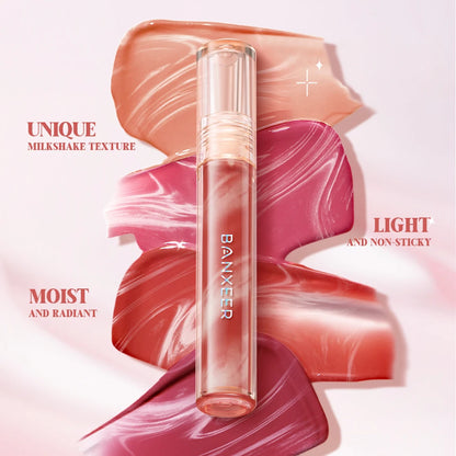 BANXEER Lip Gloss Lip Glaze Moisturizing Lightweight Non-sticky.