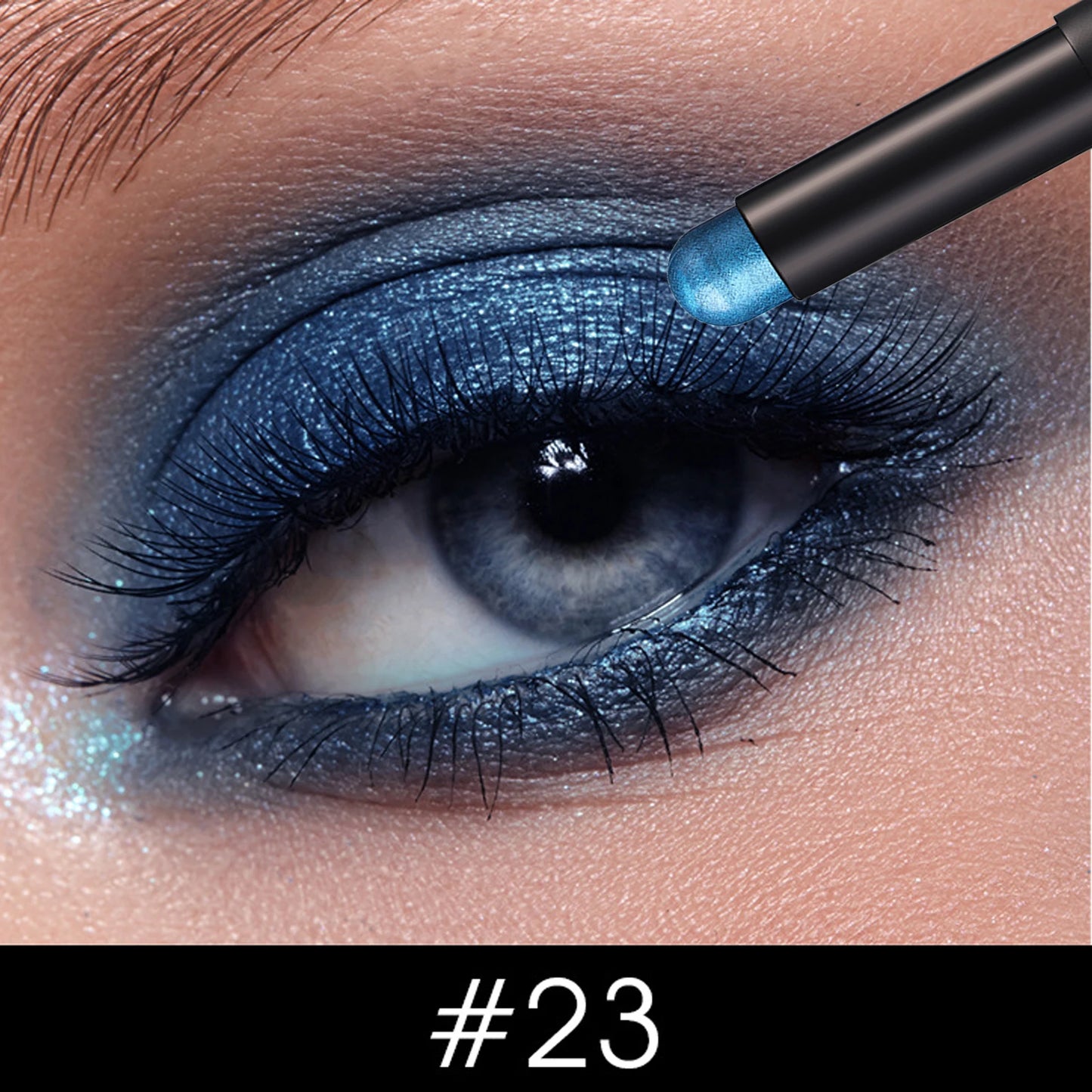 Smoky Dark Blue Eyeshadow Pencil Stick Waterproof.