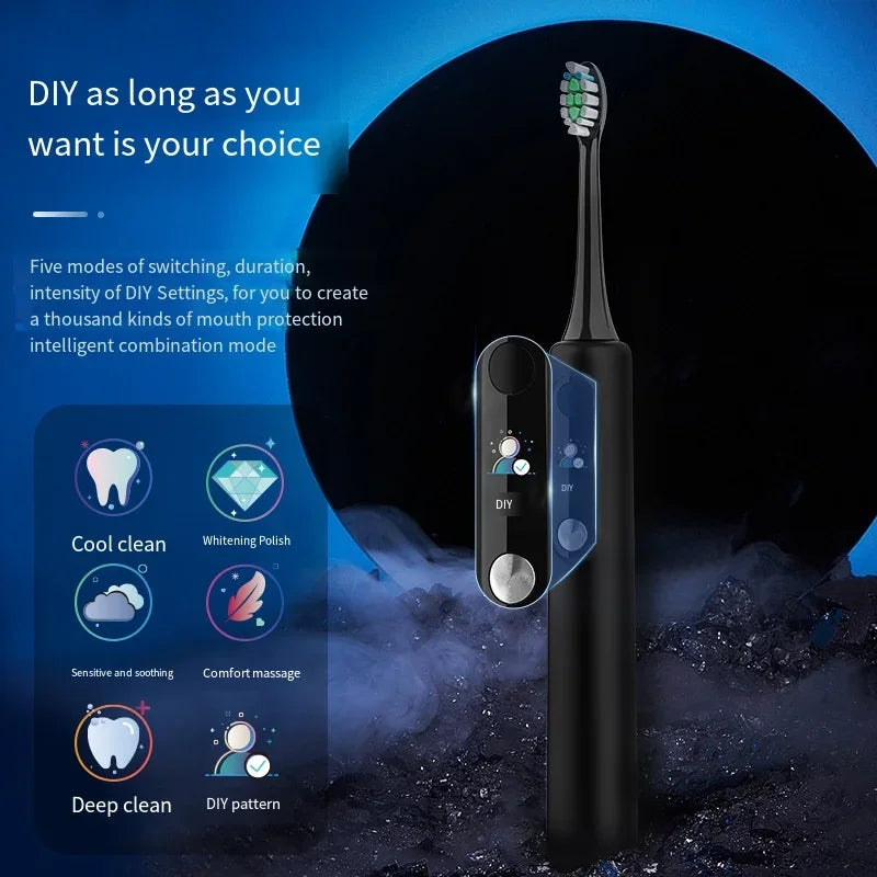 Sonic Electric Toothbrush Smart LCD Screen.