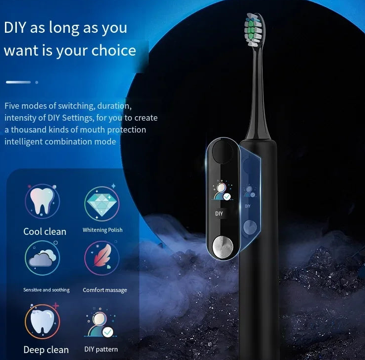 Sonic Electric Toothbrush Smart LCD Screen.