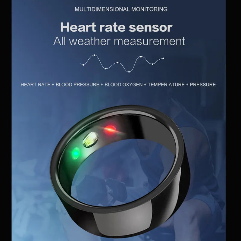 Smart Ring Heart Rate Blood Pressure.