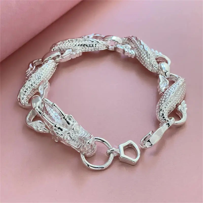 New Arrival 925 Sterling Silver Dragon Bracelet