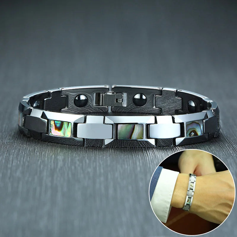 Anti-scrated Tungsten Bracelet Natural Shell.