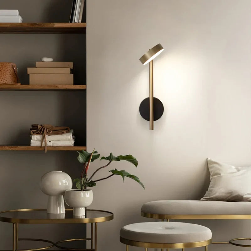 Modern Simple Wall Lamp: Light Luxury Creative LED Bedroom Bedside Decoration Lighting.