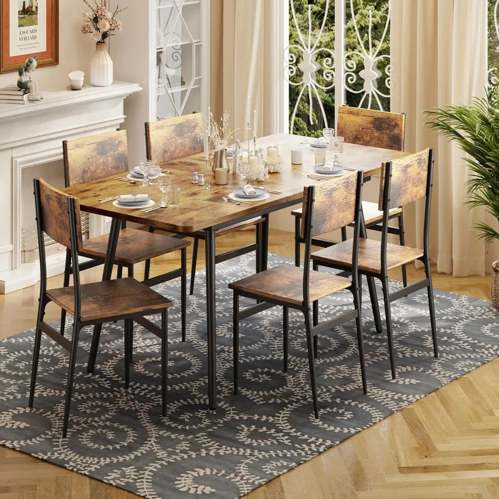 Extendable Dining Table Set: Stylish Dining.