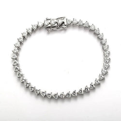 Tennis Bracelet 925 Sterling Silver Charms.