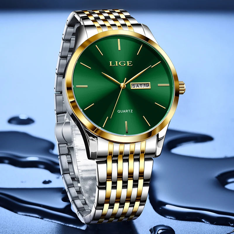 LIGE Top Brand Luxury Elegant Woman Watch