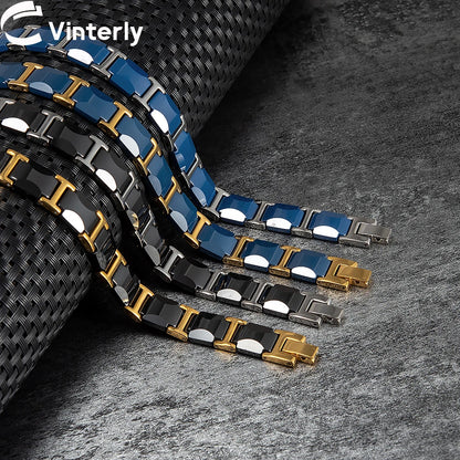 Anti-scratch Ceramic Bracelet for Men Magnetic.