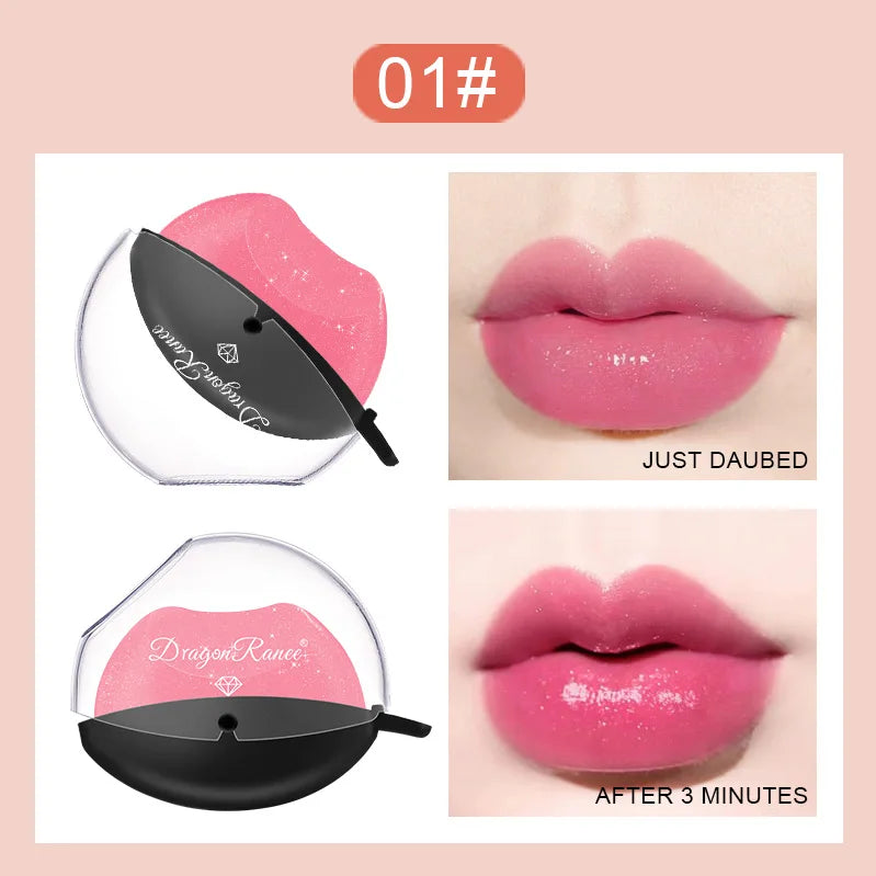 Lip-shaped Lipstick Makeup Temperature Color.