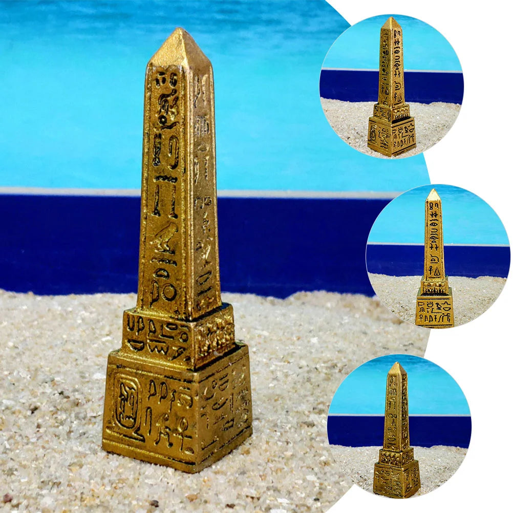 Egyptian Obelisk Psychological Sandbox Tower Figurine