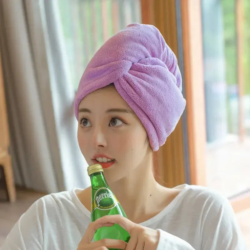 Women Long Hair Quick-Dry Towel.