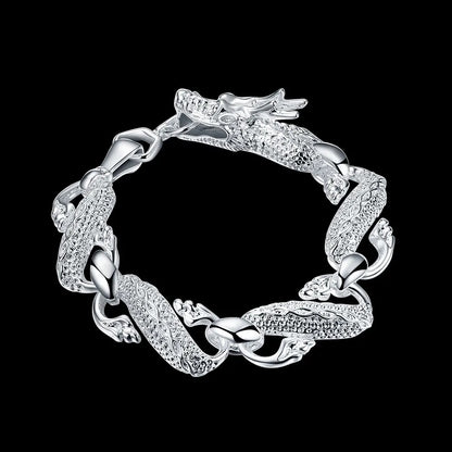 silver Bracelets for man women Wedding party