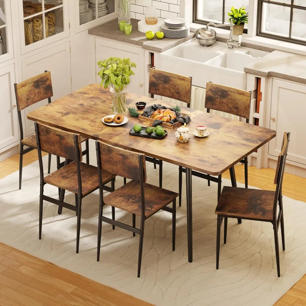 Extendable Dining Table Set: Stylish Dining.