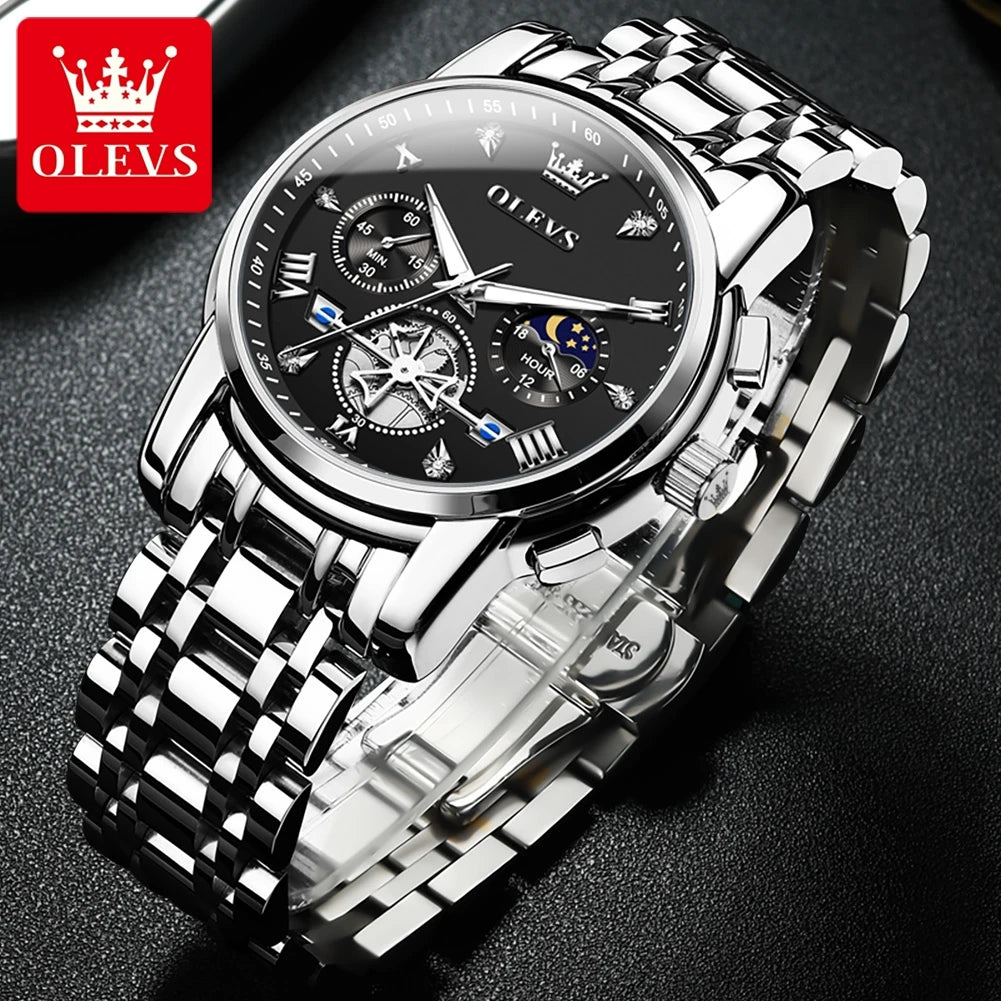 OLEVS 2856 New Men's Watches Luxury Classic.