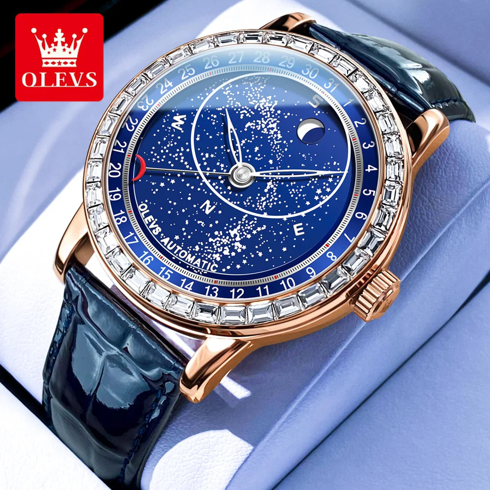 OLEVS Automatic Watch Luxury Mechanical Wristwatch.