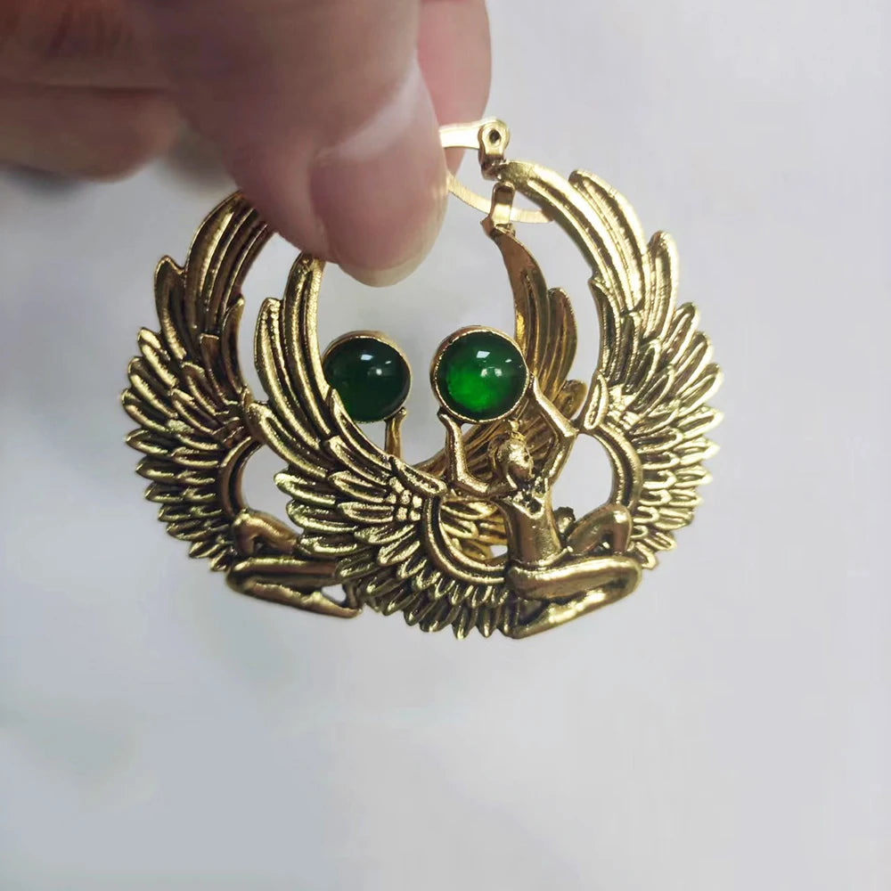 Ancient Egyptian Mythology Wings Earrings for Women.