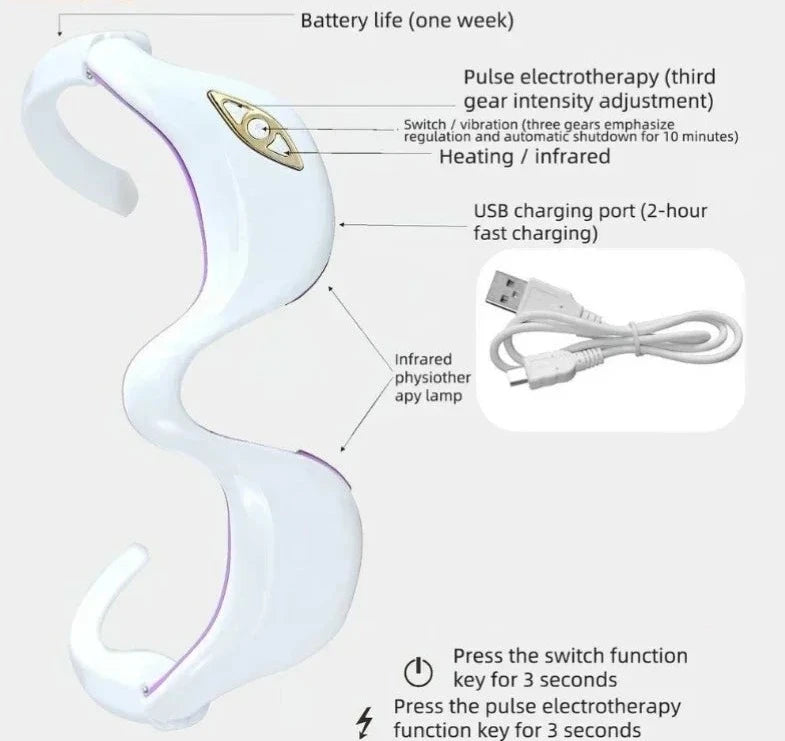 LED Micro Current Pulse Eye Massager