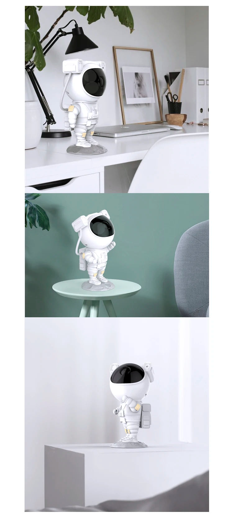 Tuya Smart Life WIFI Galaxy Star Projector Starry Sky USB LED Night Light App Control Astronaut Night Lamp Gift Bedroom Decor