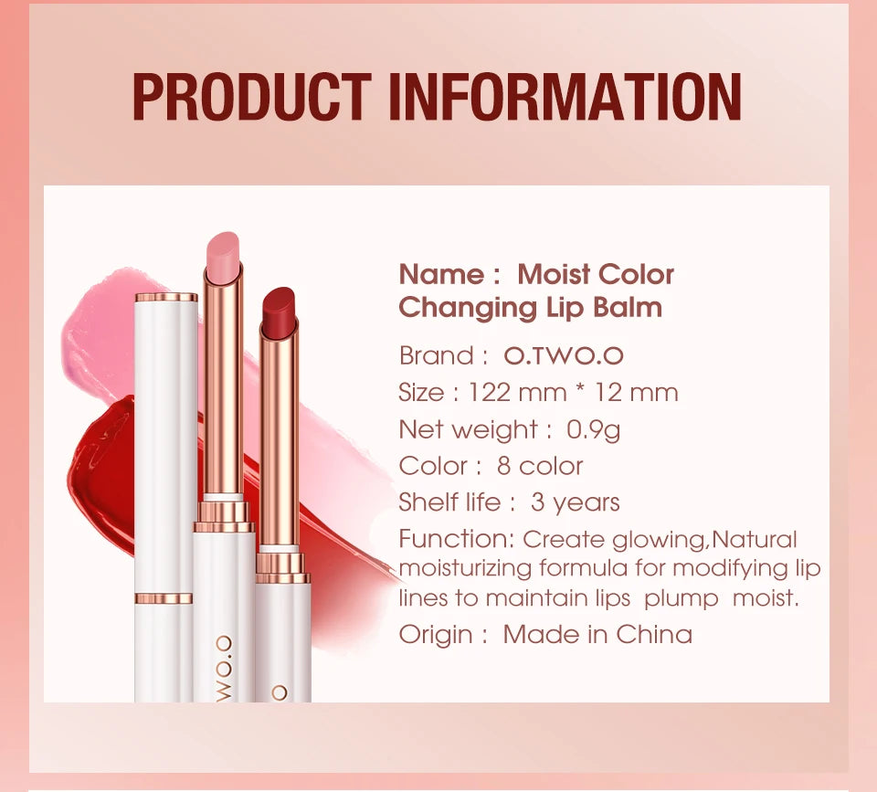 Color Changing Lipstick Moisturizing Lip Balm Nourising.